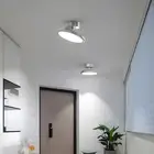 15W LED Ceiling Light, 7.8” Dimmable Semi Flush Mount Chandelier, Modern round S
