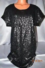 Victorias Secret Supermodel Essentials Faux Leather Sequins Bling Dress NWT S