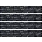 48 Sheet Self Adhesive Tile Stickers Peel and Backsplash Black Wall Decals