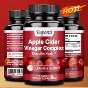 Apple Cider Vinegar Capsules - Cayenne Pepper Fruit - Boost Immune and Digestion