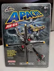 Realtoy Action City Die-Cast Apache AH-64 Military Navy Helicopter Sealed RARE!