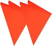 Kisangel Waterproof Bike Safety Flags Set 4 Pack Durable Reflective Flags No Pole Needed for Outdoor Activities Safety for Bicycles
