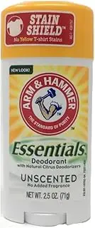 Arm & Hammer Deodorant 2.5 Ounce Essentials Unscented (73ml) (2 Pack)