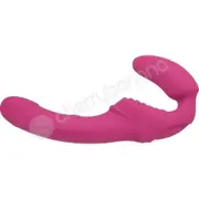Adam &amp; Eve Eve's Vibrating Strapless Pink Strap-on