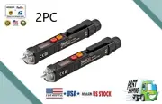 2x Non-Contact Voltage Tester Pen | Electrical Sensor Detector | Safe LED Tool