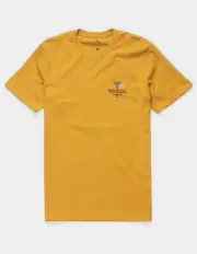 RIP CURL Men's S/S T-Shirt NASAL PERCH - Mustard - Small - NWT - LAST ONE