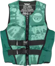 Fly Racing Women's Neoprene Floatation Vest Life Vest Dark Teal/Light Teal Sm