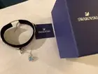 Swarovski 5479928 Rhodium Aqua Blue Crystal Bangle Bracelet NWT