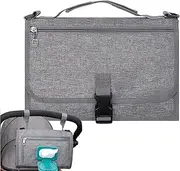 Changing Mat for Kids, Portable Changing Mat for Children, Removable Bag for Changing Mat and Wet Wipes for Children, Foldable Travel Changing Station with Large Capacity, Fits