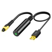 Digital Sound Analog Optical Cable 3.5mm to USB Converter Adapter Coax