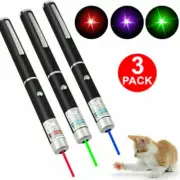 3X Laser Pointer Pen Red Blue Green Light Visible Beam Lazer