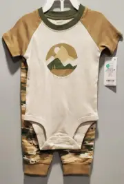 NWT Baby Boy Carter's Camo Bodysuit & Pants Set, Infant Size 12 Months