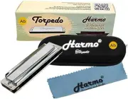 Harmo Torpedo Diatonic Harmonica - overblow setup, Harmonica - Free US Shipping!