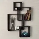 Danya B. Intersecting Cube Shelves - Espresso