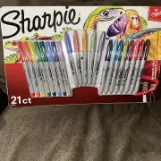 Sharpie Permanent Markers, Fine and Ultra-Fine Points, Assorted, 21 Count