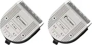 BESTBOMG Professional 5-in-1 Dog Blades with Adjustable Cutting Length from 0.7-3 mm, Compatible with Wahl Arco, Bravura and Moser Arco 1870/1871/1872/1873/1854, Pack of 2