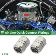 Push to Fittings 16mm/5/8" Straight Through Air Line Quick Connector Silver Tone