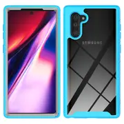 MCC Shockproof Bumper Case Samsung Galaxy Note10 Clear Back Cover Note 10 [Sky Blue]