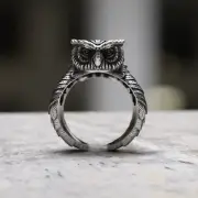 Handcrafted 925 Sterling Silver Owl Ring - Unique Bird Feather Design
