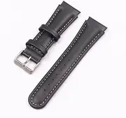 Unisex Leather Watch Strap Fit for SUUNTO X-Lander Watch Accessories Premium Rubber Sweatproof Replacement Bracelet Band(Genuine Leath)