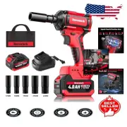 Powerful 1/2 Impact Driver with 4.0Ah Battery - Max Torque 480 Ft-lbs Included