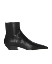 Khaite Pointed Toe Ankle Boots 38.5,39.5 Black