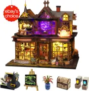 DIY Miniature Dollhouse Kit 1:24 Scale Magic House with Furniture LED Lights Mus