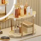 Double Layer Cup Drying Rack Anti-Slip Makeup Rack Cup Holder Office
