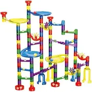 122PCS Marble Run Game Marble Run for Kids Marble Race Track Light Marbles Games Kids Gift