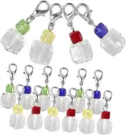 [TEHAUX] Beautiful Glass Charm Pendants Lobster Clasp for Diy Bracelets Necklaces Earrings Decorative