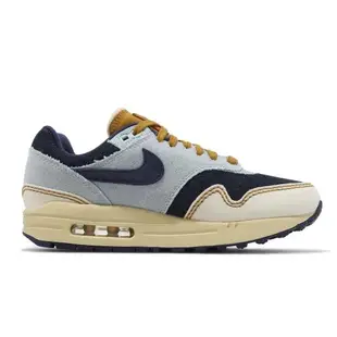 Nike 休閒鞋 Wmns Air Max 1 87 女鞋 藍 丹寧 縫線 氣墊 Aura 復古 FQ8900-440