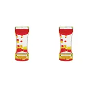 2x Teacher Created Resources Red & Yellow Liquid Motion Bubbler Kids/Child 4y+