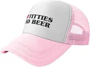 [Wovotieh] Drunk Hat Unisex Adult Trucker Hats Adjustable Cap for Adults Classic Fishing Caps