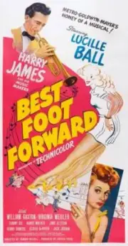 Best Foot Forward poster Harry James Lucille Ball on three sheet p- Old Photo