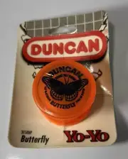 Vintage DUNCAN Butterfly Yo-Yo Orange