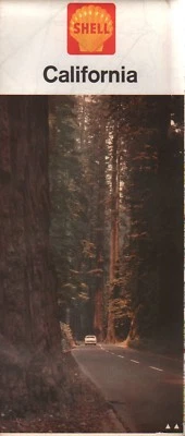1964 Shell Road Map: California NOS
