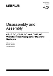Caterpillar Cat CS10 GC Compactor Disassembly Assembly Service Manual