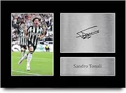 HWC Trading A4 Sandro Tonali Magpies Gifts Printed Signed Autograph Picture for Football Fans and Supporters - A4