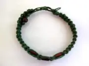 Anklet Natural Macrame Hemp Adjustable Unisex 9-12" Boho USA Seller New