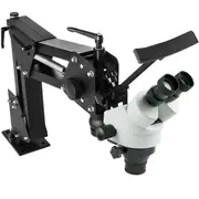 Micro Inlaid Mirror Multi-Directional Microscope with Spring Bracket 7X-45X Multi-Directional Micro-Setting Microscope Microscope Gem Diamond Setting Machine with Stand Jewelry