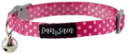 Dan & Sam Adjustable Polyester Webbing Collar Pink Mania