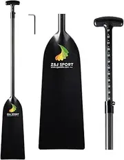 Z&J SPORT Adjustable Dragon Boat Paddle, IDBF Approved Boat Oars, Carbon Fiber Paddle Adjustable T Handle with Adjuster for Dragon Boat Paddler (Range: 43”-52” /110cm-132cm)