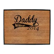 Daddy Since 2014 - Funny Novelty Doormat Man Cave Floor mat