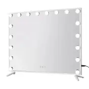 80x65cm Embellir Makeup Mirror Hollywood Vanity with LED Light White Frame