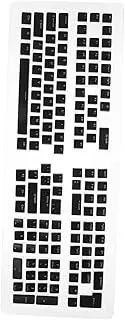 HOMSFOU Pbt Mechanic Keyboard Key Caps Low Profile for 61/62/68/84/87/104/108/980k Gaming Keyboards Semi- Double-molding Design