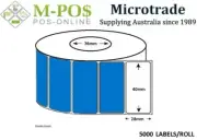 Barcode Labels 40MM X 28MM P/TT Synth (5000LPR) 76MM Core