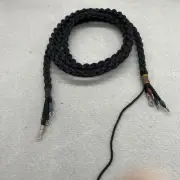 4 Conductor Braided Brown Cord with Loop Ends 56" Long