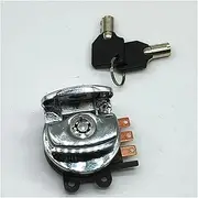 Ignition Key Switches for FXCWC Rocker C 2008-2010 FXST SOFTAIL Standard 2000-2010 FXSTB Night Train 2000 Ignition Switch Lock & Key Ignition Barrel Key Switch