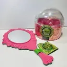 Target Bullseye Wicked Glinda Pink Trinket Dish Glass Dome Top & Reverse Mirror
