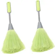 Hoement Fiber Metal Keyboard Brush 2pcs Desk Duster Dust Remover for Computer Home Office Sewing Machine